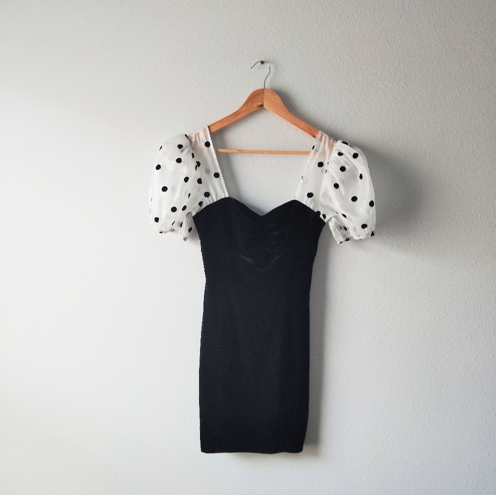 Nordstrom Lush BabyDoll Polka Dot Dress